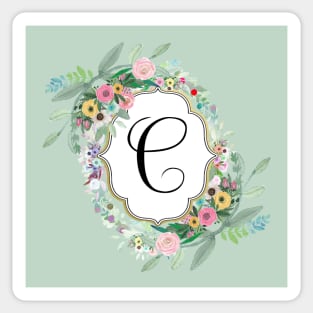 Monogram C Sticker